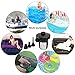 Electric Air Pump, Portable Quick-Fill Air Pump with 3 Nozzles, 110V AC/12V DC, Perfect Inflator/Deflator Pumps for Outdoor Camping, Inflatable Cushions, Air Mattress Beds, Boats, Swimming Ring