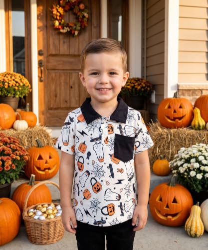 Image of Unique Baby Short Sleeve Collared Boys Polo Shirt, Toddler Kids Polo Shirts