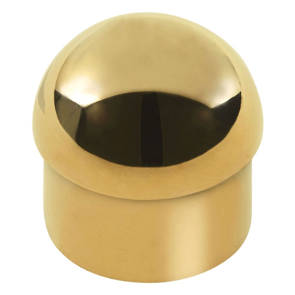Lavi Industries00-602/1 Polished Brass Half Ball End Cap 1" OD