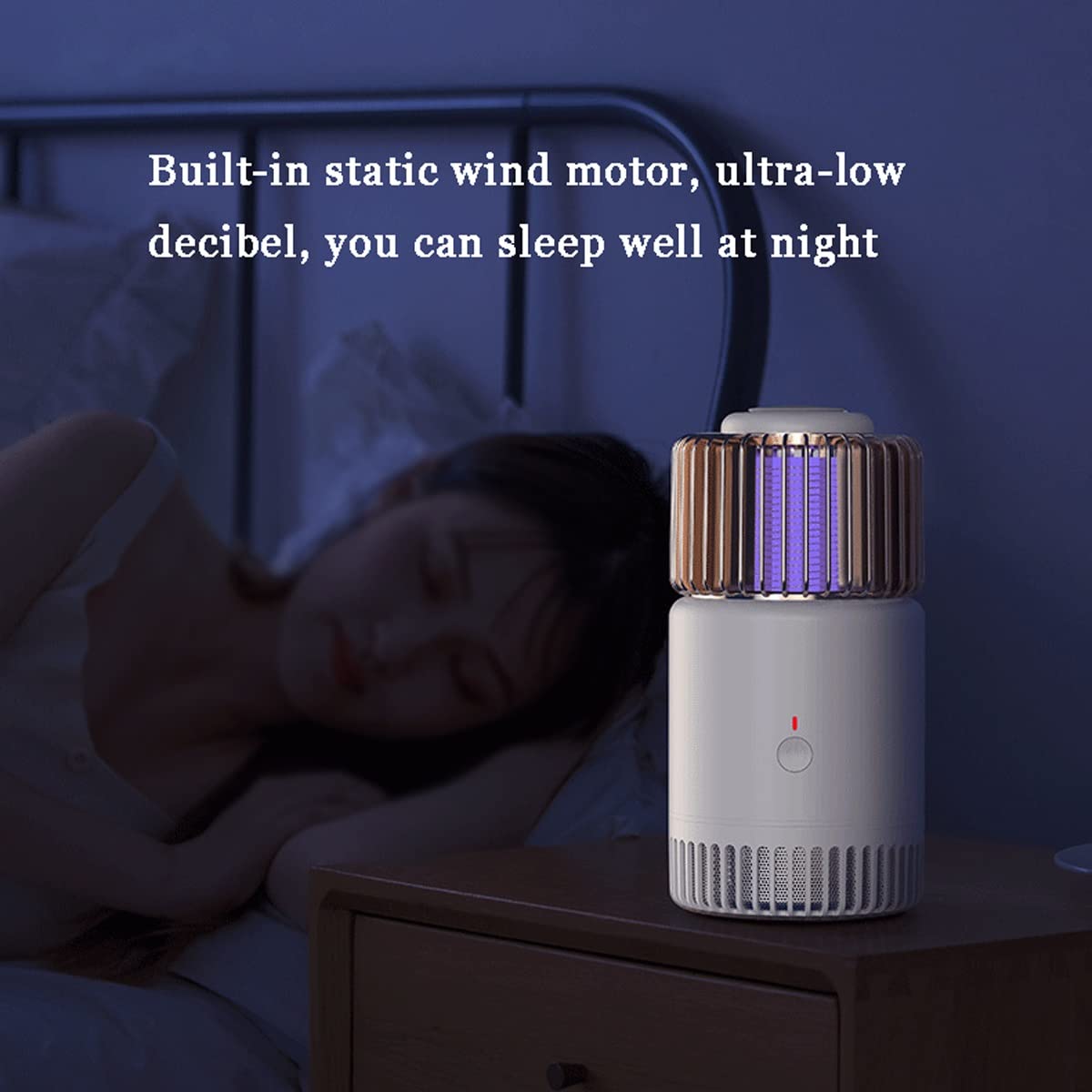 Bug Zapper, lámpara antimosquitos, Recargable con Cable USB, Control físico silencioso de Mosquitos, Trampa eléctrica para Matar Mosquitos