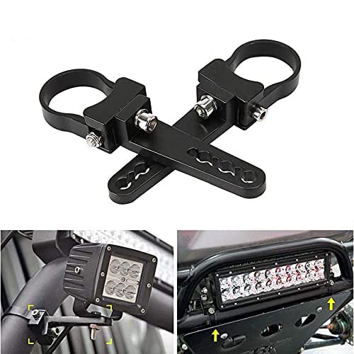 Auxbeam Light Bar Mounting Bracket Kit 1.75 Inch Bull Bar Roll Cage Clamps Mount Clamps Universal Holder Kits for Led Hid Light Bar Jeep Wrangler Trucks Off Road 2PCS