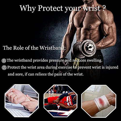 YUNYILAN 2 Pack Wrist Brace Adjustable Wrist Support Wrist Straps for Fitness Weightlifting, Tendonitis, Carpal Tunnel Arthritis, Wrist Wraps Wrist Pain Relief Highly Elastic (Black) - Thumbnail 5