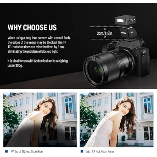 Усиление посадочного места гнезда вспышки Godox TR-S TTL Совместимость с Godox IM20 IM30 IT20-S IT30-S Совместимость с ZENIKO ZF04 ZF08 для вспышки камеры Sony