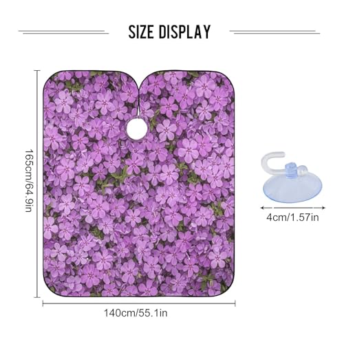 Capa de barbería impermeable Kigai Purple Flower para hombres miniatura 3
