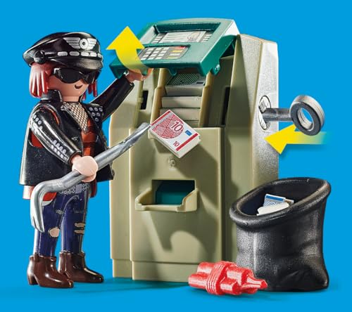 PLAYMOBIL | City Action | Polizei-Motorrad: Verfolgung des Geldräubers | Für Kinder von 4-10 Jahre| 70572 – Ansicht 3