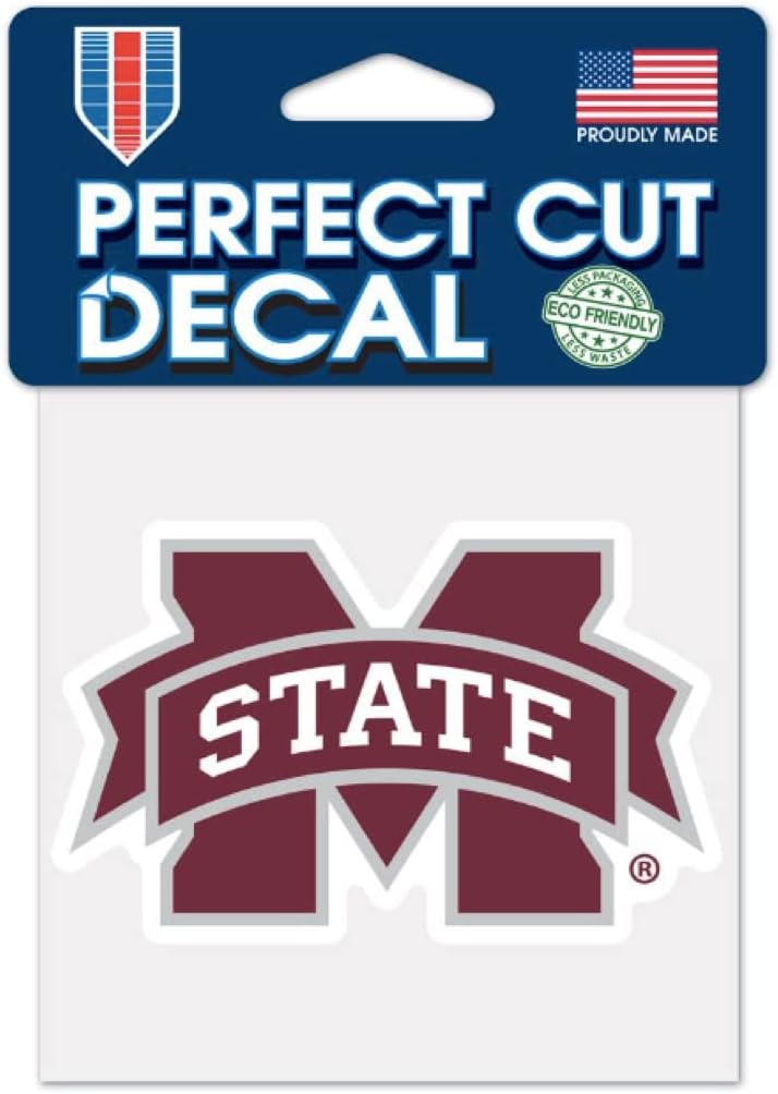 Mississippi State Bulldogs Perfect Cut Color Decal 4" x 4"