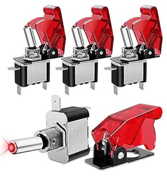 NON-SQUARE 12V LED Toggle Switch Heavy Duty 20A Switch SPST ON Off 3 - Foto 8