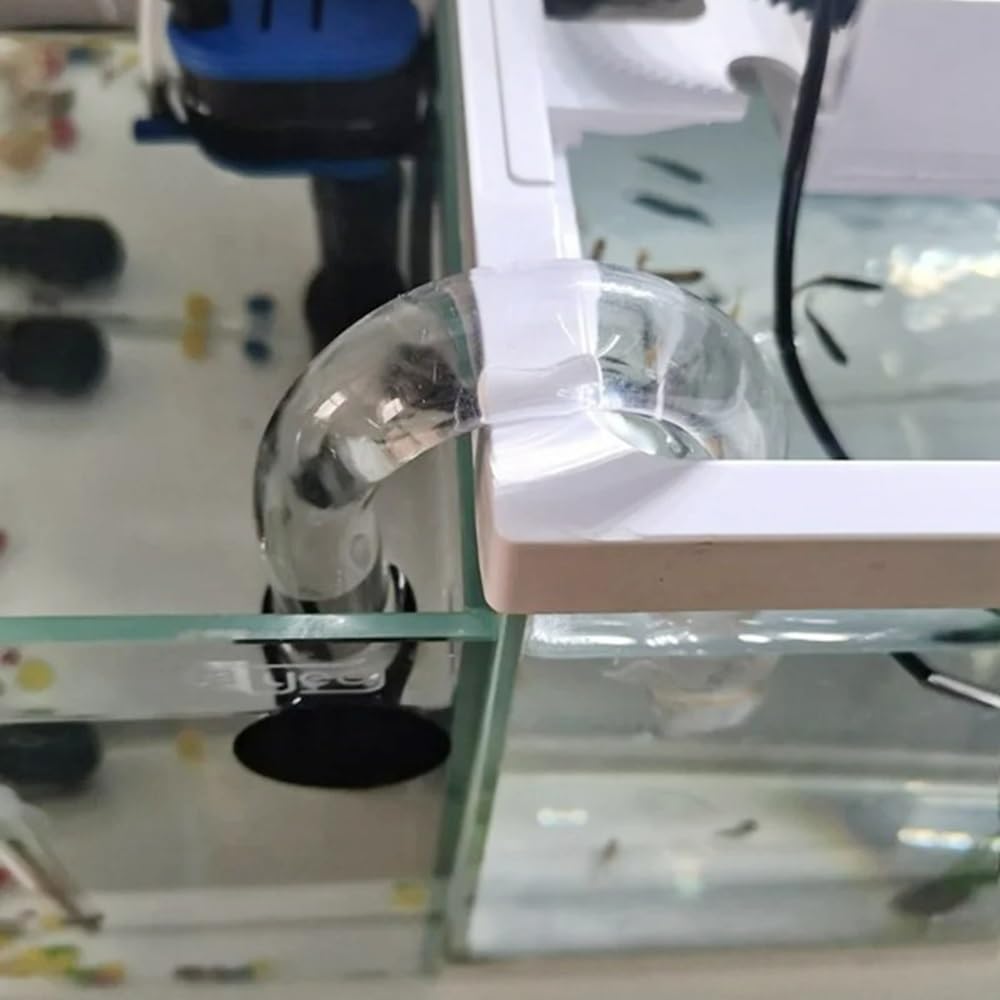 Tubería Acrílica, OD 20~32 Mm Acuario Tanque De Peces Accesorios For Tubos De Aire En Forma De U Tubo En U Transparente Accesorios For Tuberías Acrílicas Conector Acodado(O.D 25mm)