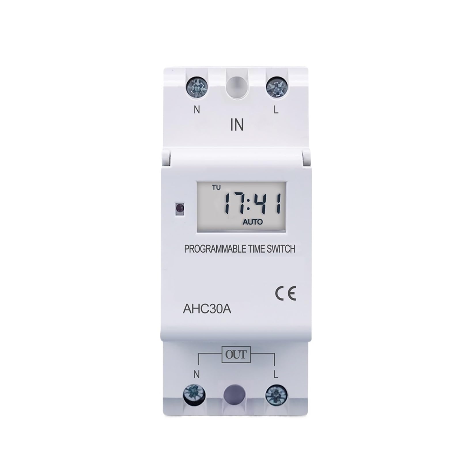 Programmateur rail din 12v pour gestion d'eclairage et pompe basse tension
