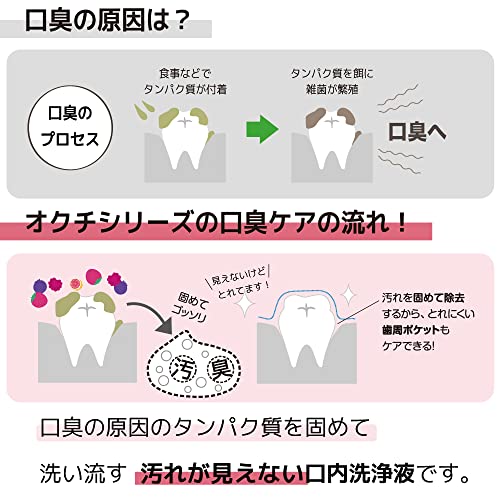 オクチシリーズ 10パック(50本) オクチレモン シリーズ マウスウォッシュ 洗口液 携帯用 個包装 口臭 低刺激 プロポリス 口臭ケア 液体 (グレープフルーツ10パック(50本))