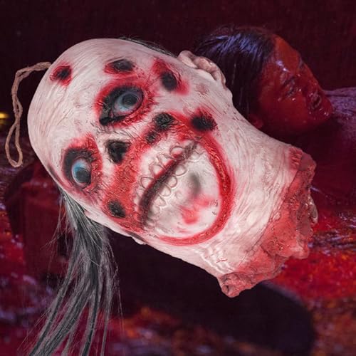 Visage effrayant de maison hantée pour animation de soirée