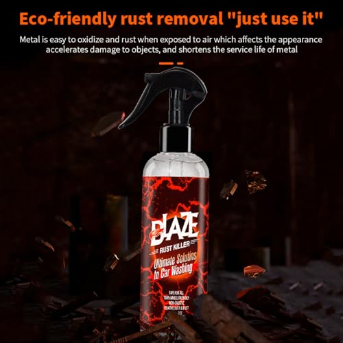 GNAUMORE Rostentferner für Autoräder,Eisenpulver Entferner für Auto,Rostumwandler Auto,Rostumwandler Spray,Rostumwandler Spray Auto,Rostumwandler,Rostumwandler Rust Converter,250 ml