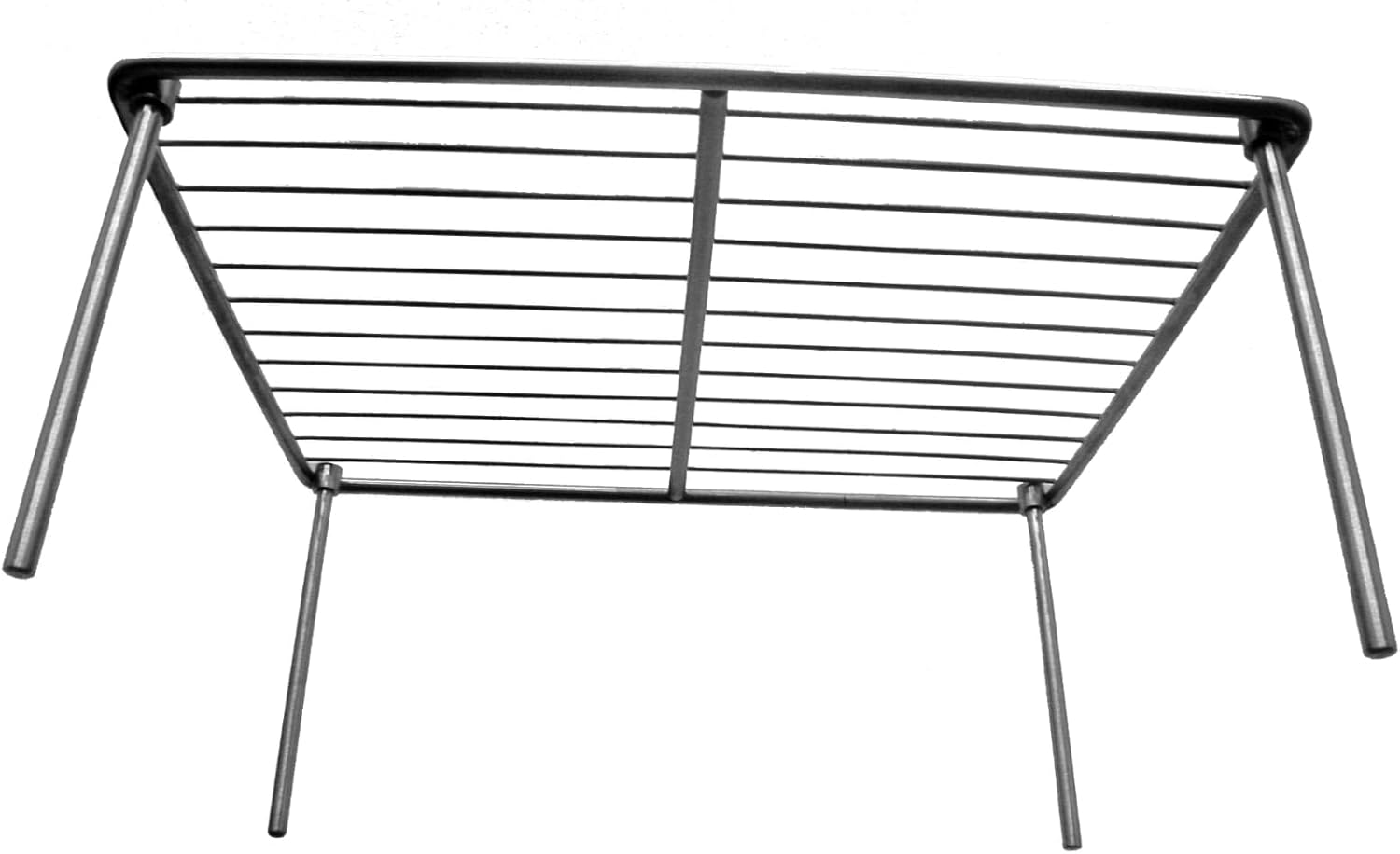 BBQ Grill Rack for Chimney Fireplace | Foodgrade Stainless Steel #316 Heavy Duty 8mm Frame | Indoor/Outdoor Portable 14x11×6"