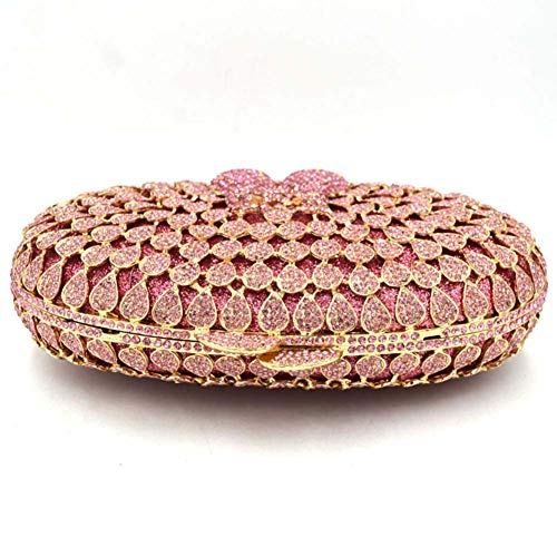 Sac de mariage rose paon avec chaîne pour briller au bal de promo - 4