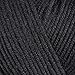 HobbyMia Baby Cotton Blend Yarn – Soft Sport Weight Yarn for Crochet & Amigurumi - 50g/180yds - 60% Cotton 40% Acrylic - Ideal for Baby & Knitting Proj.(Black, 1 Ball)