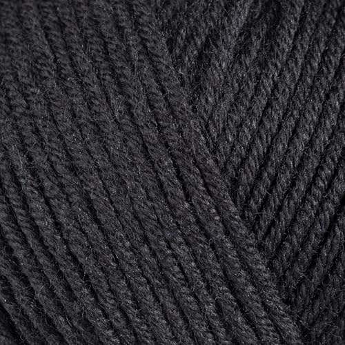 Image of Baby Cotton Blend Yarn - Soft Sport Weight Yarn for Crochet & Amigurumi - 50g /180yds - 60% Cotton 40% Acrylic - Ideal for Baby & Knitting Proj.(Black, 2 Balls)