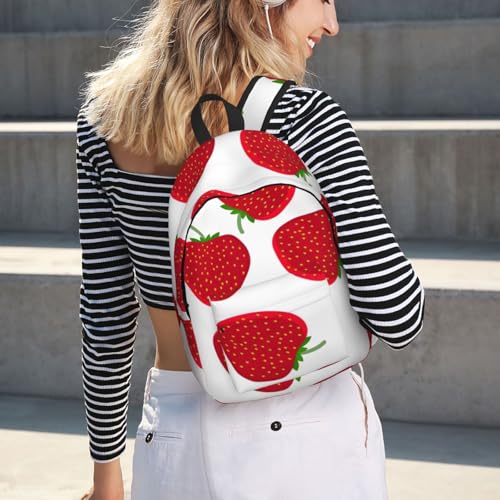 Sac à dos ordinateur EdWal avec compartiment rembourré et motif fraise original