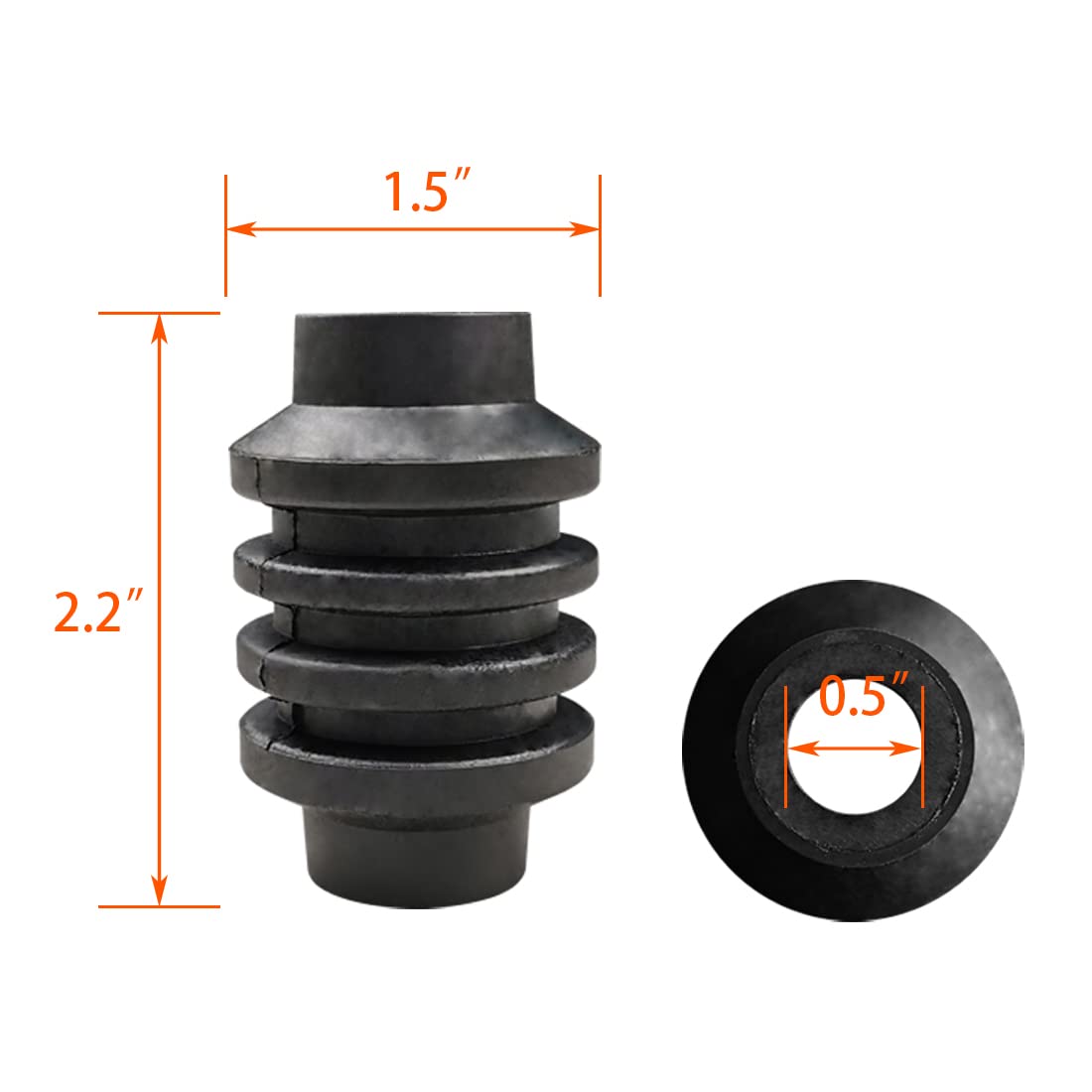 FIT Hood Hinge Bushing for Freightliner Century for 1996 1997 1998 1999 2000 2001 2002 2003 2004 2005 2006 2007 2008 2009 2010 Models LOR/J17700-5 (F00003)