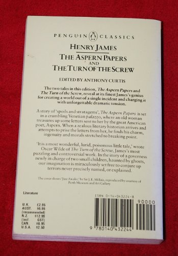 The Aspern Papers and The Turn of the Screw 0140432248 Book Cover