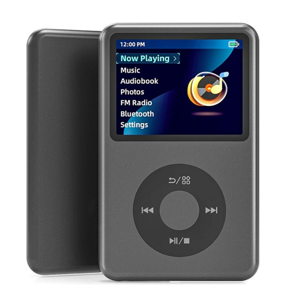 Reproductor MP3 de 64 GB, Bluetooth, HiFi, DAP, Reproductor de Música, Reproducción de Vídeo, Reproductor de Música Portátil A