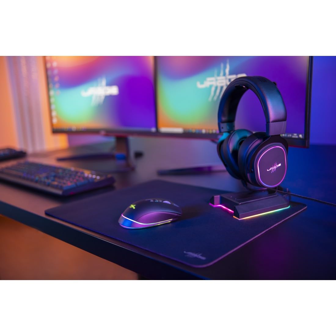 uRage Casque Micro Gaming (Casque Gamer optimisé PC PS5, certifié DTS X, Casque de Jeu Son Virtual Surround 7.1, LED RGB, Micro Amovible, Cable USB-A 2.2m) Noir