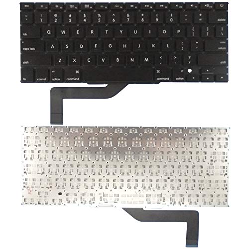 SUNMALL Laptop Keyboard Without Frame and Backlits Compatible with 13-15 Year Apple MacBook Pro A1398 15