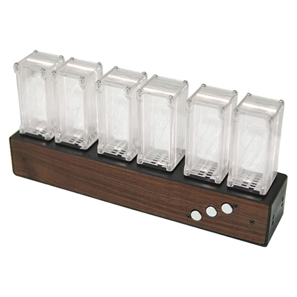 MagiDeal LED Nixie Clock, Digital Tube Clock, Nixie Tube Clock Multiples, USB for Lovers, Boyfriend,