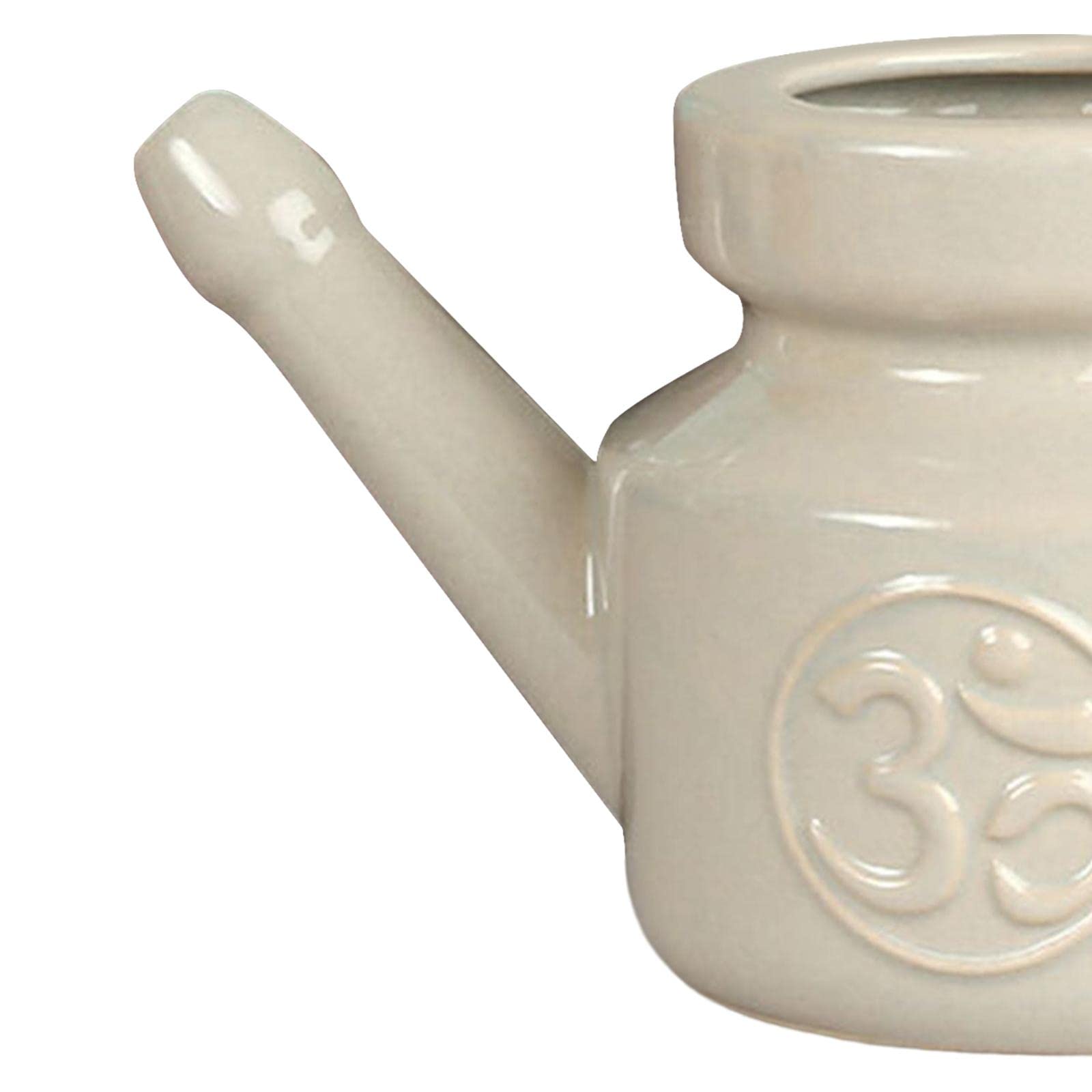 3 Recipientes de Cerámica para Limpieza Nasal para Enjuague Nasal, Irrigación Sinusal Y Lavado de Fosas Nasales. Mango Cómodo. Material Cerámico
