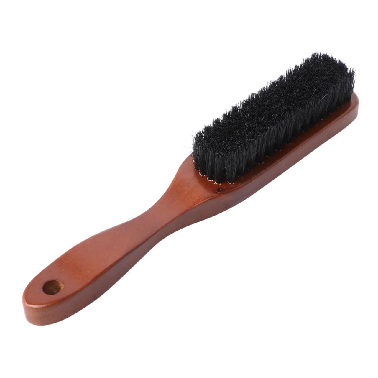 SOESFOUFU Wooden Handle Pig Bristle Beard Brush Styling Tool for Men Portable Perfect Present for Beard Lover Comb