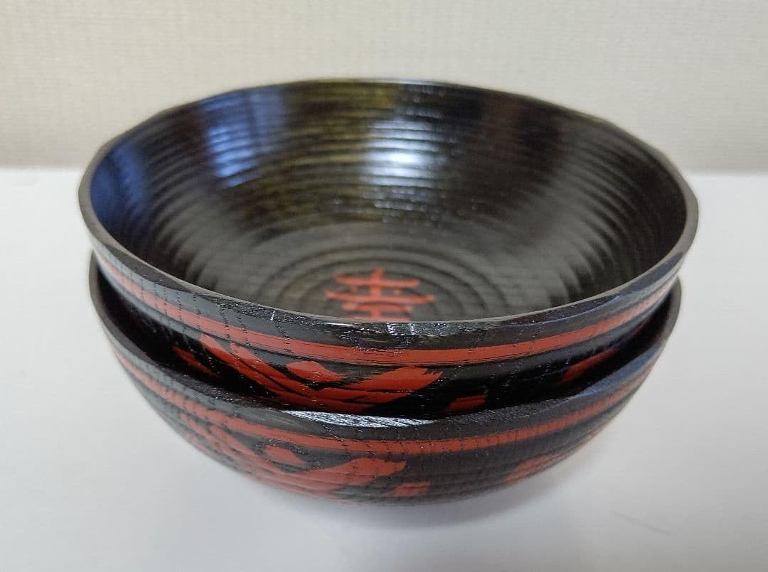 宮内庁御用達 山田平安堂 飯椀 福 寿 ペア 漆器