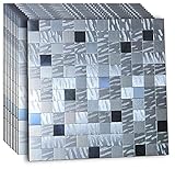 WEIMEISC 10 Sheets Peel and Stick Backsplash Tile for Kitchen, Self-Adhesive Mosaic Tile, Stick on B