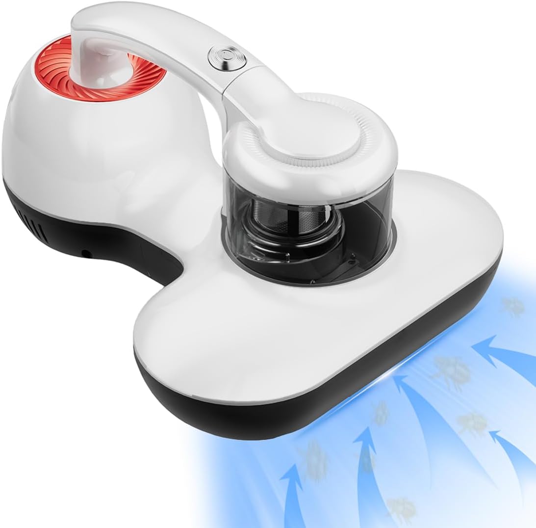 Product image of Mattress Vacuum Cleaner, Handheld UV Bed Vacuum Cleaner 16KPa & 12800 Vibrations Per/Min Upgraded Effectively Clean Up Bed, Pillows, Cloth Sofas, Carpets and Ther Fabric Surfaces