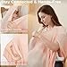Knit Nursing Cover Up for Breastfeeding, Soft & Cozy Breastfeeding Poncho with Dual Side Slits, 360° Full Privacy Nursing Shawl with Laundry Bag, Pink
