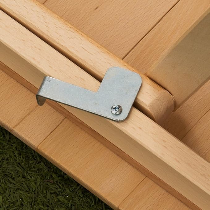 TAVOLO LAURA PIEGHEVOLE STRISCE IN LEGNO DI FAGGIO 70X140 CM NATURALE FRASM
