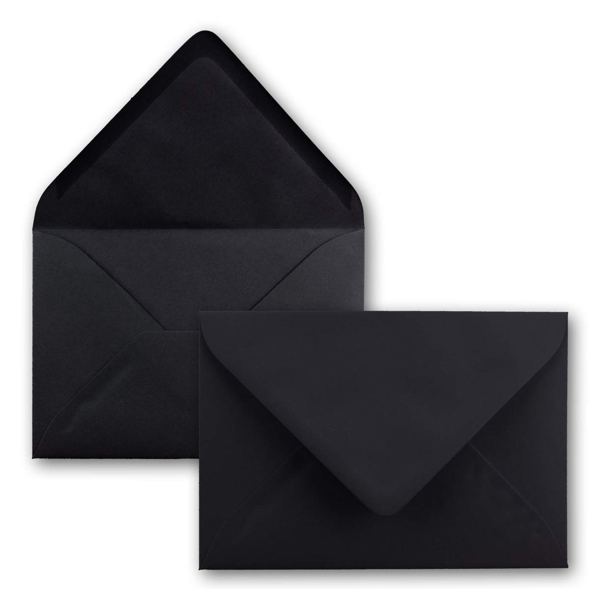 Koperty 1000 DIN C5 czarne - 22,0 x 15,4 cm - 110 g/m² klejenie na mokro koperty bez okienka na Boże Narodzenie kartki z życzeniami - agent szczęścia xx.