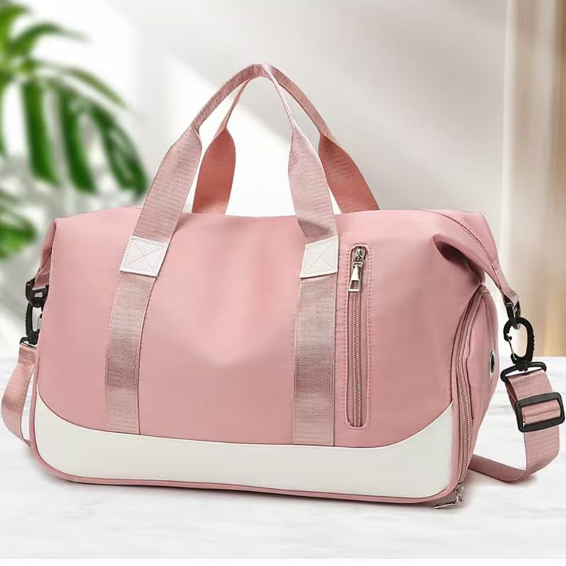 Gym Bag for Suzuki Swift 2014-2025, Multifunction Travel Backpack Dry Wet Shoulder Messenger with Independent Shoes Compartmen Waterproof Tote Bag for Sports Gym Travel,Pink2