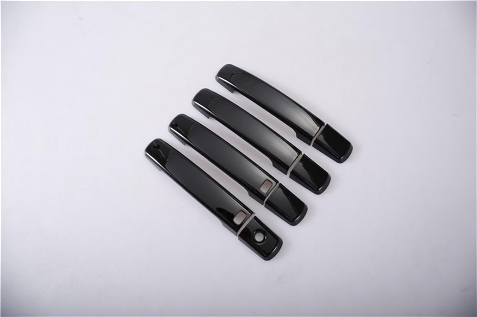 KJHOPY Glossy Black Chrome Car Door Handle Cover for Nissan for Qashqai J10 2007 2008 2009 2010 2011 2012 2013 Exterior Door Handle(Style2)