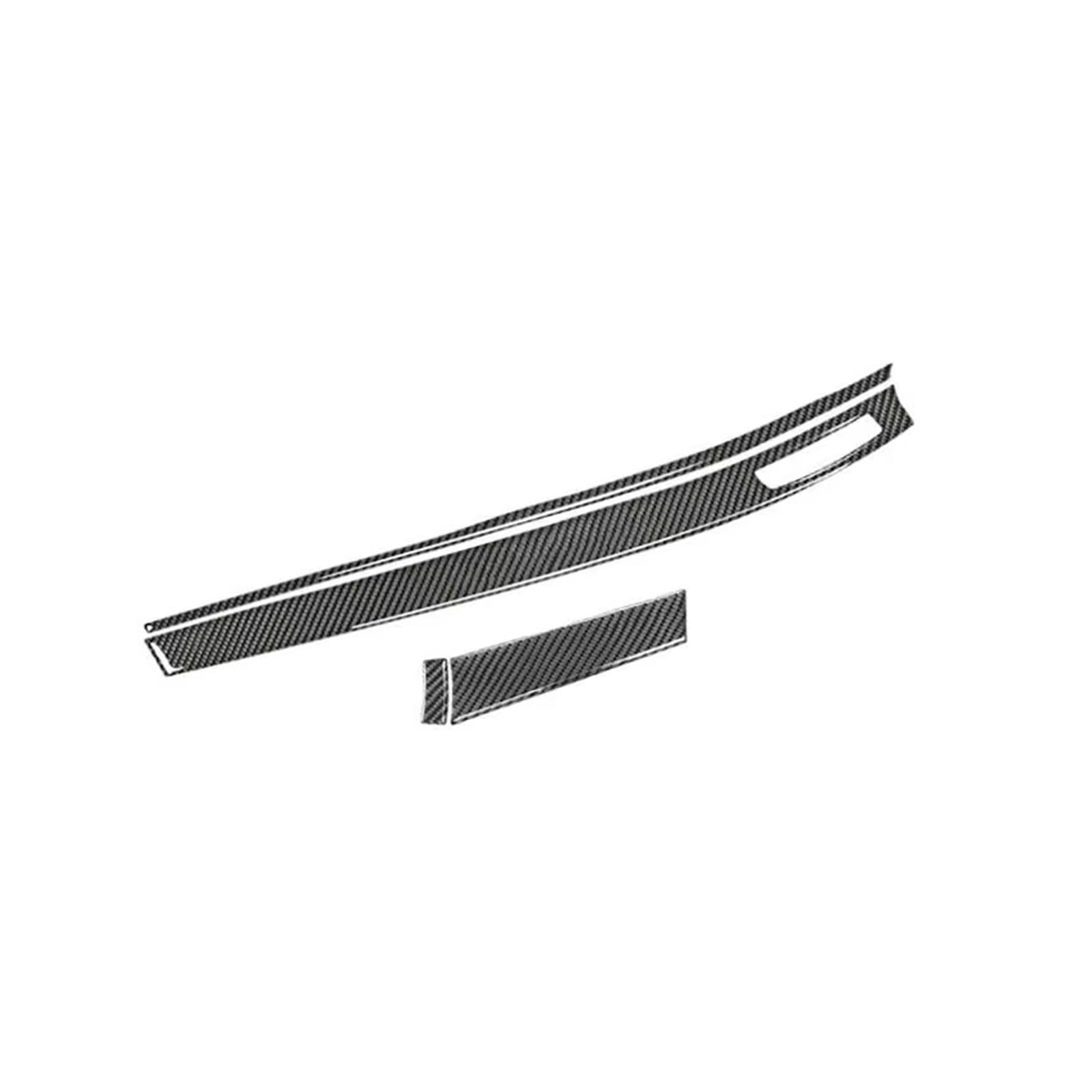 for Mitsubishi for Lancer 2008 2009 2010-2013 Car Inner Sticker Soft Carbon Fiber Center for Dashboard Panel Cover Strips Trim Interior Trim Cover Panel(RHD)