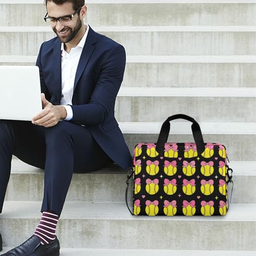 Maletín para laptop con asa y correa 15.6 pulg negro miniatura 3