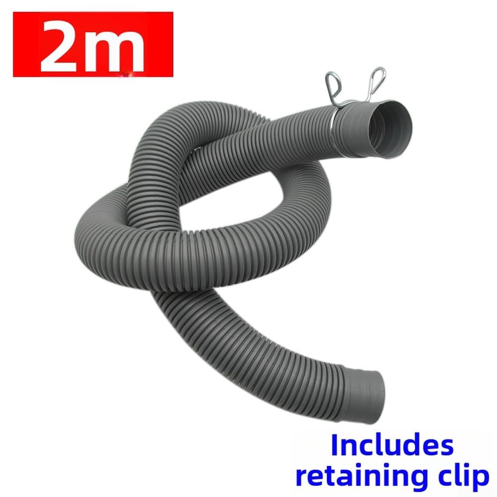 Ensemble de tuyau de piscine robuste avec 3 anneaux à pression, tuyaux en plastique PE anti-fuite pour pompes filtrantes et écumoires de 3,2 cm, gris (B)