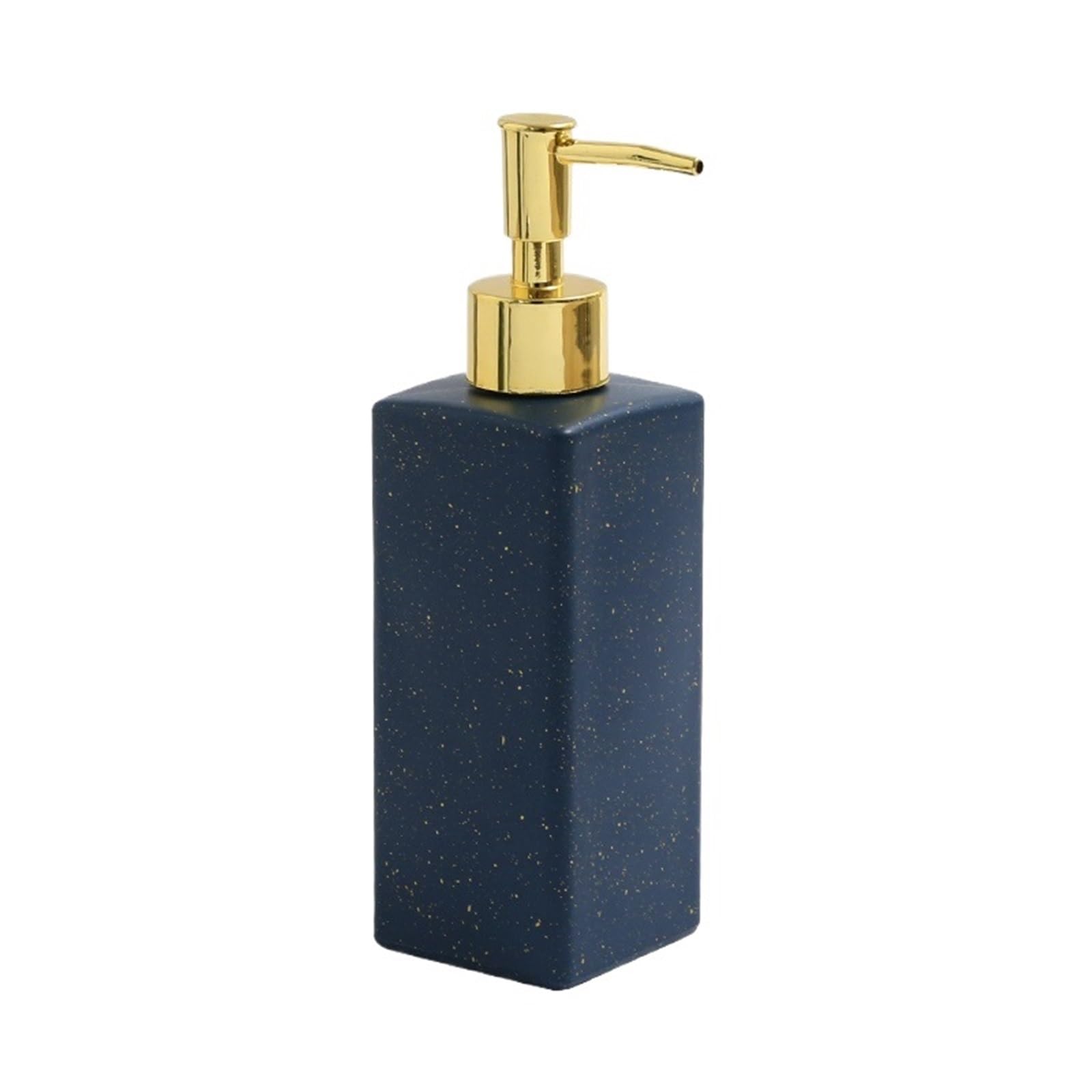 Soap Dispenser Ceramic Hotel Soap Dispenser Home Bathroom Lotion Dispensing Push Bottle(Blue)