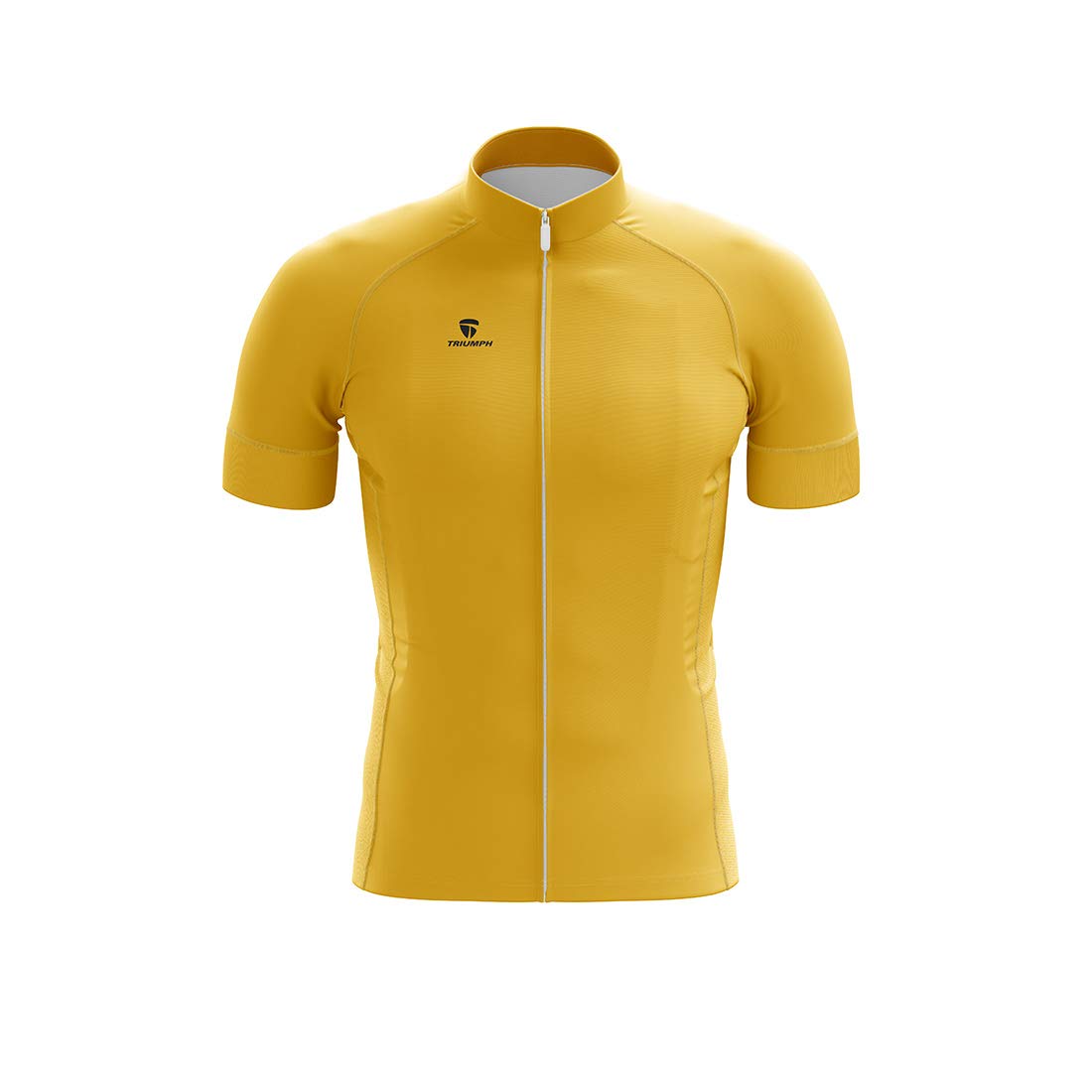 Plain Solid Dyed Color Cycling Jersey for Men Half Sleeve Regular Fit Full Zipper Mountain Biking Bicycle Wear (Equipe Style - Relaxed Cut)