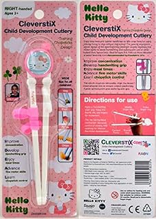 CleverstiX Child Development Chopsticks: Hello Kitty (Right-Handed)