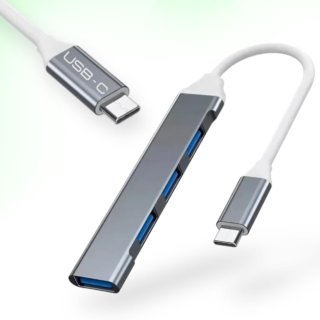 Adaptador HUB Multiportas USB tipo C, USB para Dados-Dock Station com 4 Portas USB 3.0 -