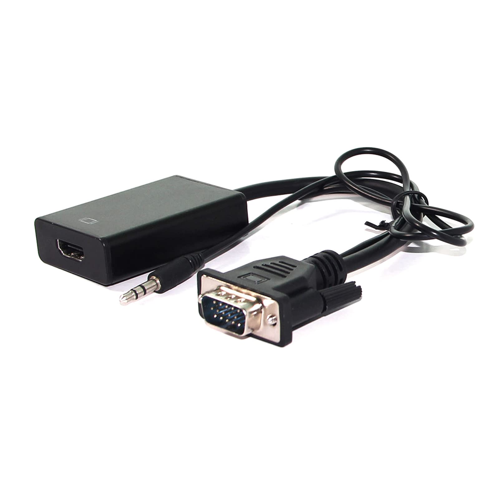 Value 12993117 Cable VGA/Audio to HDMI Adapter 0.15 m Black