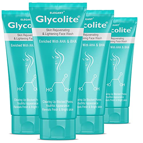 Image of Glycolite Skin Rejuvenating & Lightening Face Wash 60ml | Improves Texture, Tone, and Appearance | Reveals Face & Bright Skin | Suitable For All - Pack Of 4