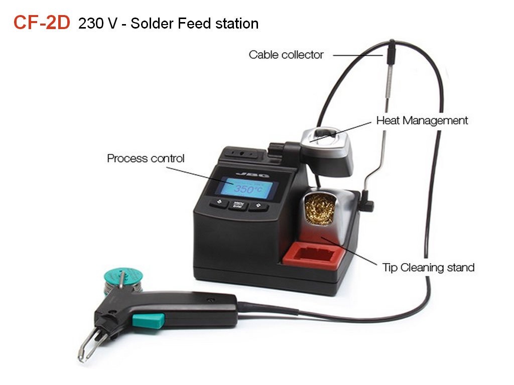 ESTACION SOLDADURA UNIDAD SOLDADORA COMPACTA DISEÑADA PARA SOLDADURA EN MONTAJES REPETITIVOS CON PISTOLA PARA USO CON UNA MANO JBC-CF-2D