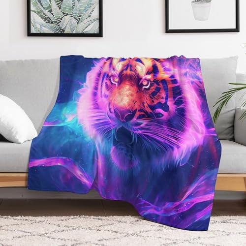 Plaid tigre doux et chaud pour vos siestes sur le canapé - 3