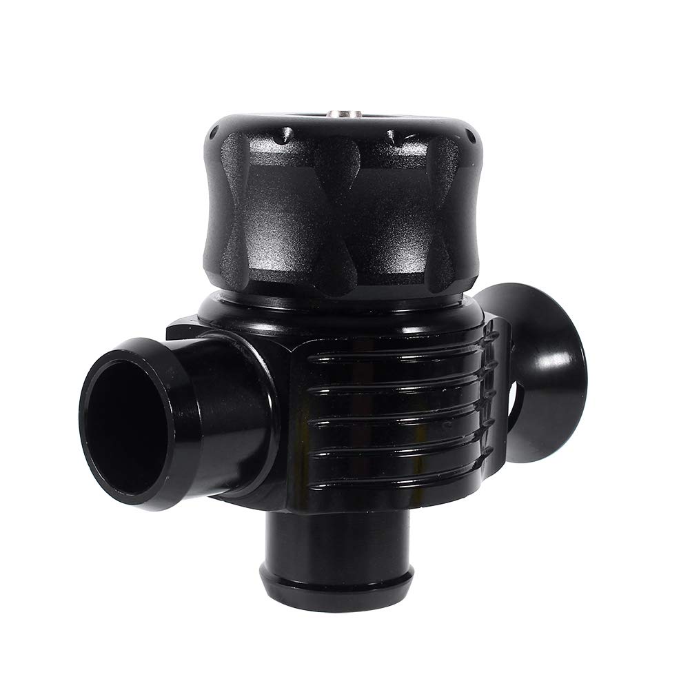 Válvula de alivio de descarga Turbo ajustable BOV, separador universal de doble puerto de coche de aluminio de 25 mm soplado válvula de alivio Turbo Bovquilu blu off valve volcado válvula 25 mm dual