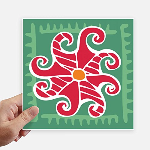 Decal México Totems vinilo decorativo cuadrado para personalizar maleta portátil y moto 2